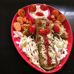 A picture of Mixed vegetable Thepla Wrap.