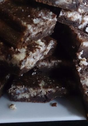 Una foto de Brownie de ricotta