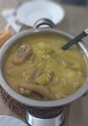 Una foto de Arroz con judías y nabo