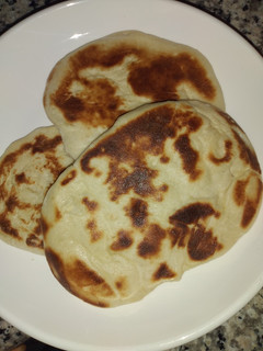 A picture of Naan bread.