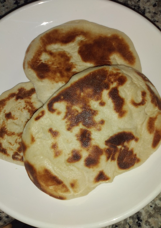 A picture of Naan bread.