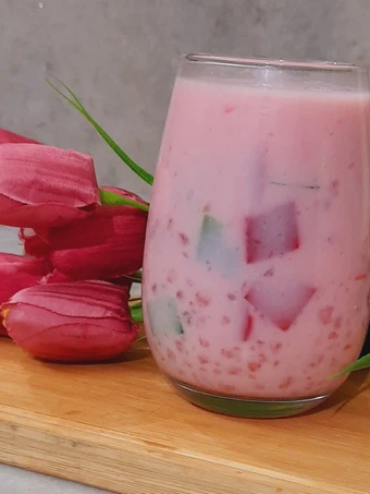 Simple Way Make Recipe Refreshing Sago Drink for Ramadan/Summer that is Perfect, Really Delicious}