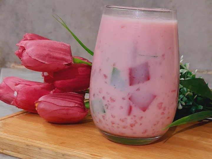 Simple Way Make Recipe Refreshing Sago Drink for Ramadan/Summer that is Perfect, Really Delicious}