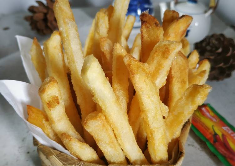 Langkah Mudah untuk Menyiapkan French Fries (kentang goreng ala McD) Anti Gagal