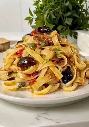 Une photo de Pasta alla Puttanesca