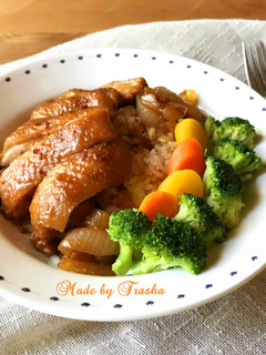 日式照燒雞腿飯 的食譜成品照片