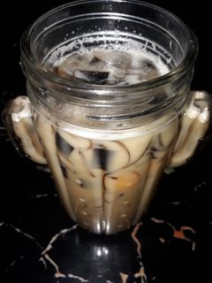 Foto resep Es Teh Susu Cincau Mangga segar
