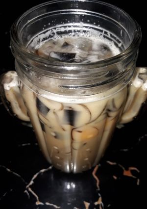Foto resep Es Teh Susu Cincau Mangga segar