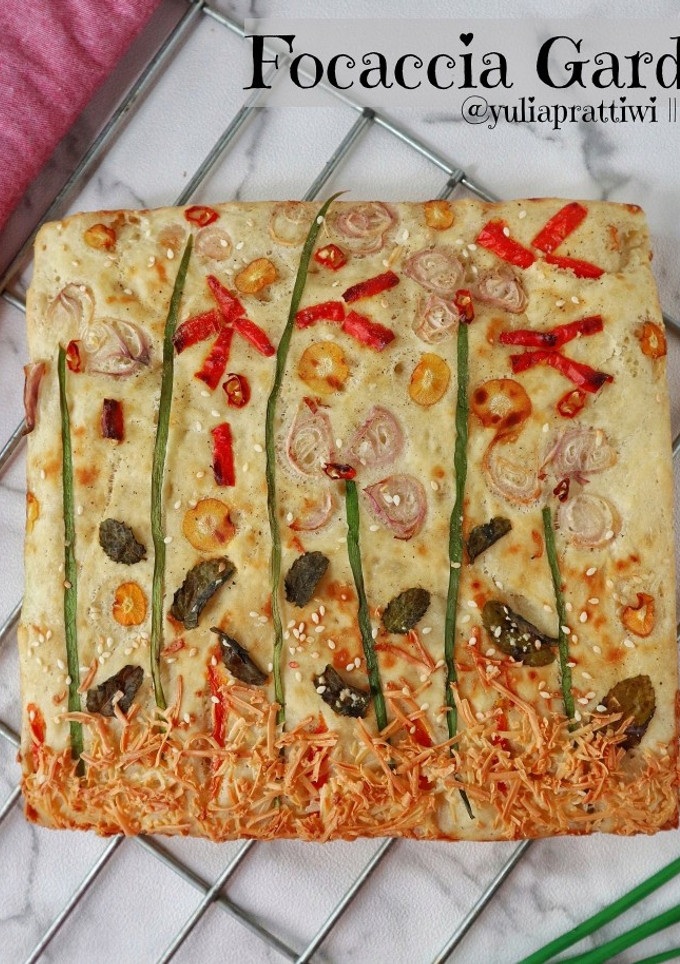 Foto resep Focaccia Garden