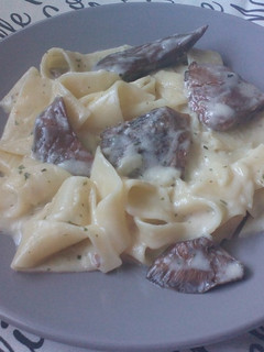 Una foto de Pasta con setas