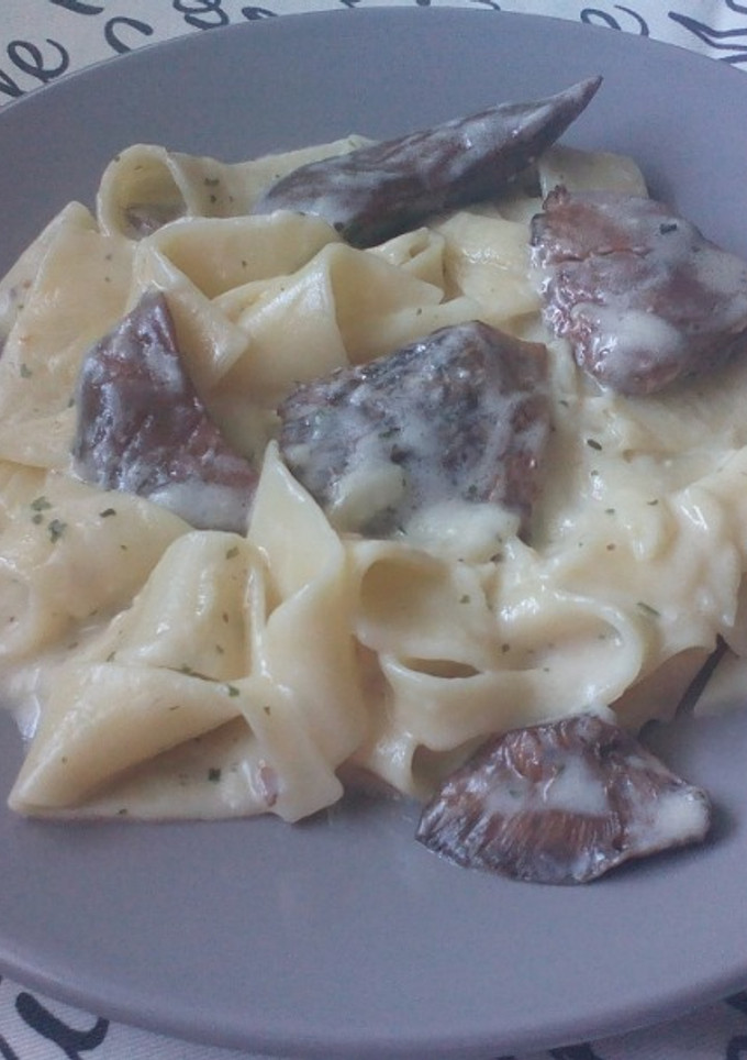 Una foto de Pasta con setas