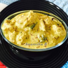 Nawabi Badami Gosht (Mutton in the Cashews-Almonds Gravy) A picture of Nawabi Badami Gosht (Mutton in the Cashews-Almonds Gravy).