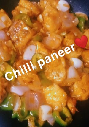 A picture of Chilli paneer.