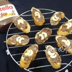 Microwave Nutella Bruschetta A picture of Microwave Nutella Bruschetta.