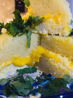 عکسی از دستور کیک سیب زمینی و تخم مرغ