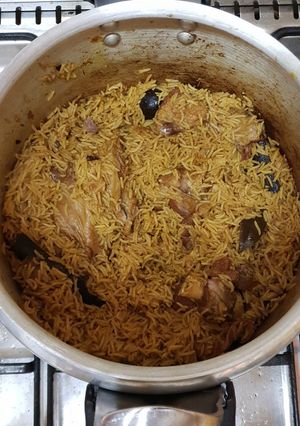 صورة لوصفة الكبسة باللحم الضاني