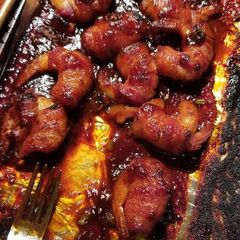 A picture of BBQ Bacon Wrapped Shrimp.