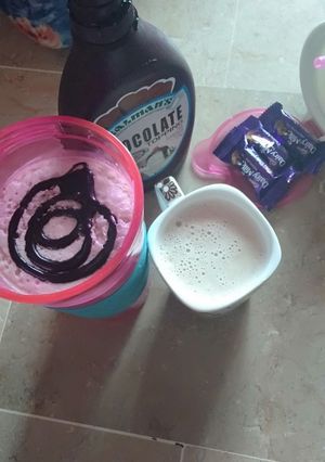A picture of Chocolate milk shake.