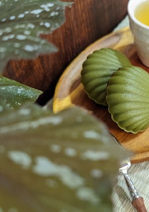 鏡面抹茶瑪德蓮 的食譜成品照片