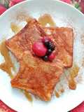 Pan francés con frutos rojos