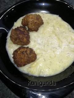 Tejfölös - kapros tökfőzelék recept fotója