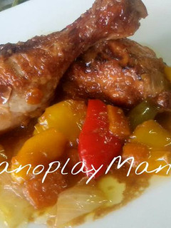 Una foto de Pollo en salsa de soja y miel en gme, gmf y tradicional