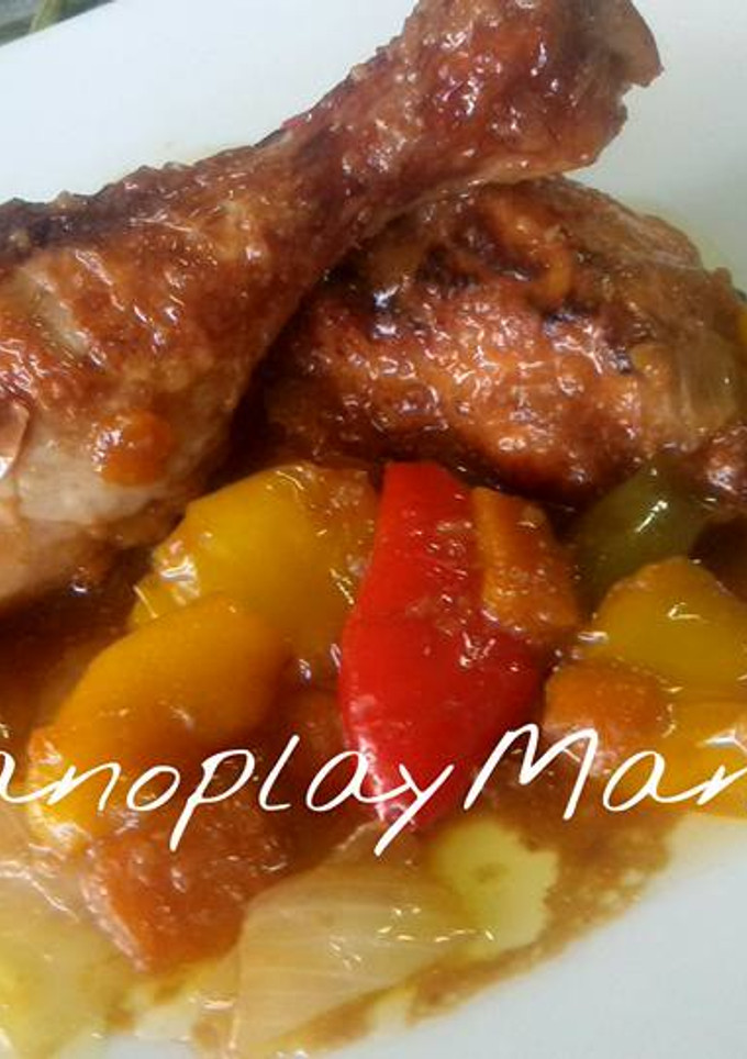 Una foto de Pollo en salsa de soja y miel en gme, gmf y tradicional