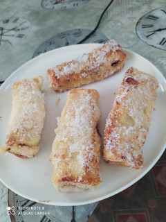 Una foto de Rollitos Nutella