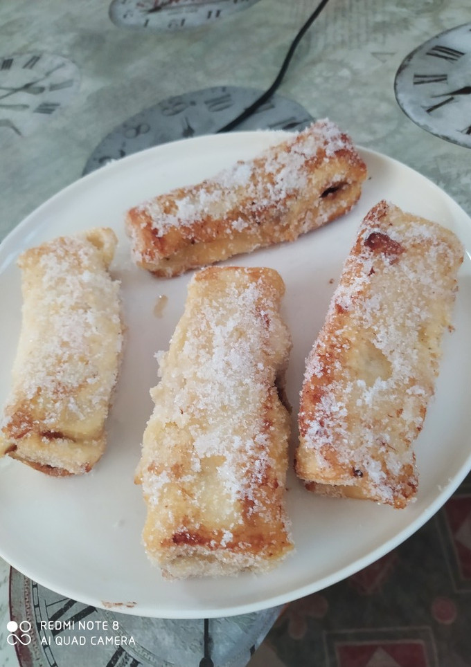 Una foto de Rollitos Nutella