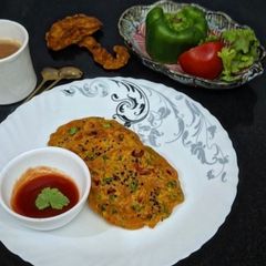 A picture of Crispy Mini Besan Chilla.