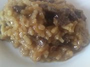 Uma foto de cogumelo risoto