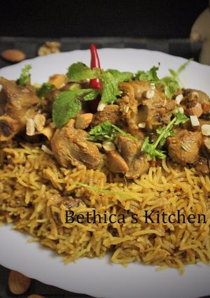 A picture of Arabic Lamb Kabsa.