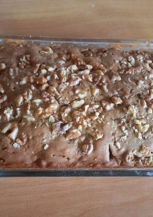 Una foto de Cake de chocolate y nueces