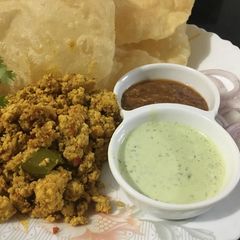 A picture of 3 spice Tawa Qeema.