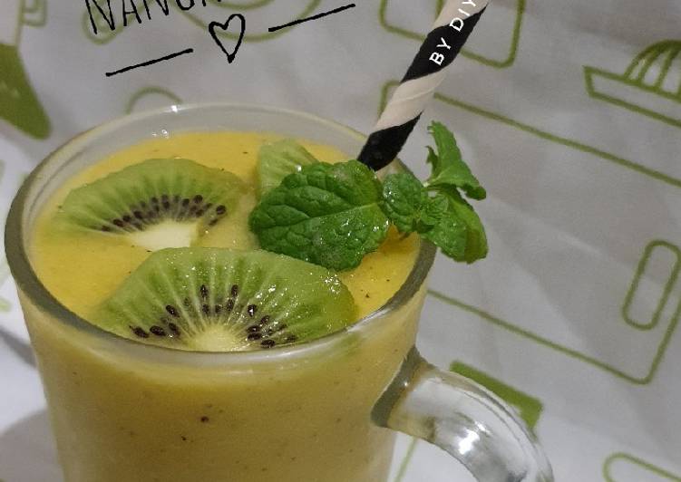 Resep Smhootie Nangka Kiwi, Lezat