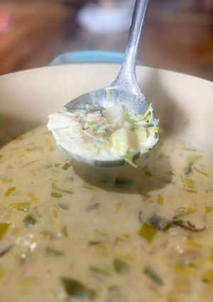 A picture of Cullen skink - Super delicious Scottish fish soup 🎣 🏴 🇬🇧.
