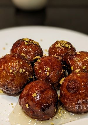 A picture of Sweet Potato Gulab Jamun.