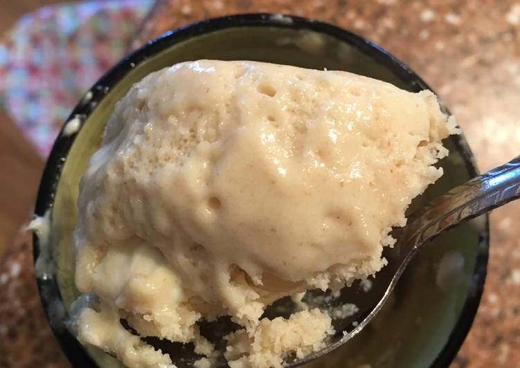 White Chocolate Macadamia Nut Mug Cake