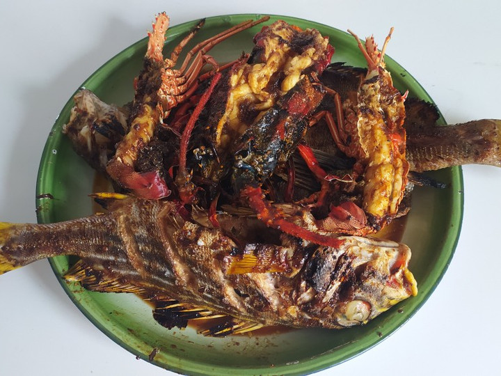 Resep Bumbu ikan bakar dgn cara siram minyak Anti Gagal