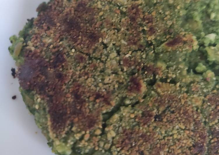 Hamburguesas de espinacas y guisantes (sin gluten)