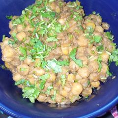 Tangy Masala Chickpeas A picture of Tangy Masala Chickpeas.