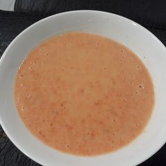 A picture of Brown rice and carrots.