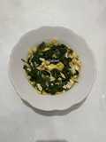 Ca Daun Ginseng Orek Telur