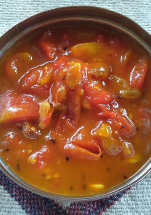 আমসত্ত্ব টমেটোর চাটনি (Amsatwo tomato r chutney recipe in Bengali) রেসিপির প্রধান ছবি