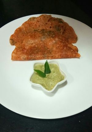 A picture of Mini Tomato Dosa.