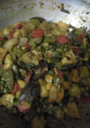 A picture of Mix veg without Onion.