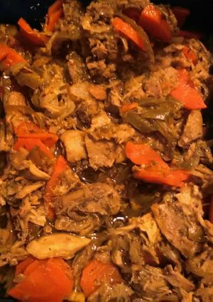 Una foto de Gallina al escabeche
