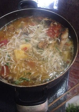 Hình của món Cá nấu dứa.