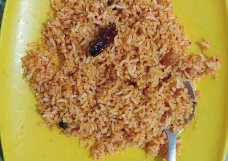Slow Cooker Recipes for Kempu Chitranna/Red Lemon Rice