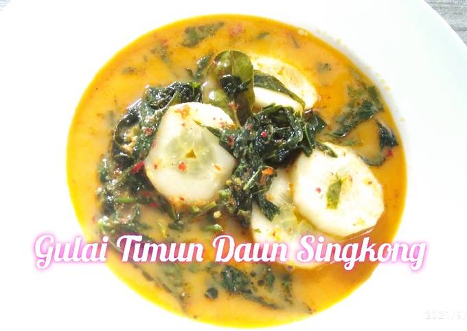 Resep Gulai Timun Daun Singkong, Lezat Sekali